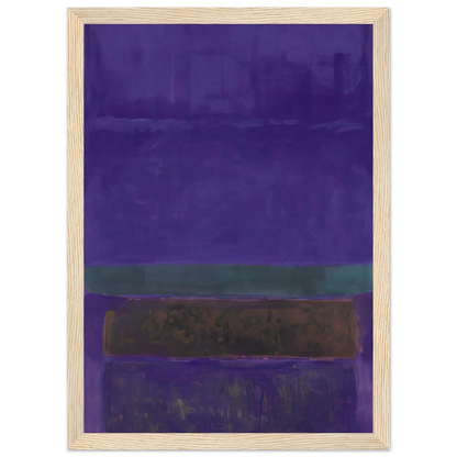 Untitled [Blue, Green, and Brown] - 1952 Framed Poster | Mark Rothko Framed Prints Wall Art | Rothko Prints