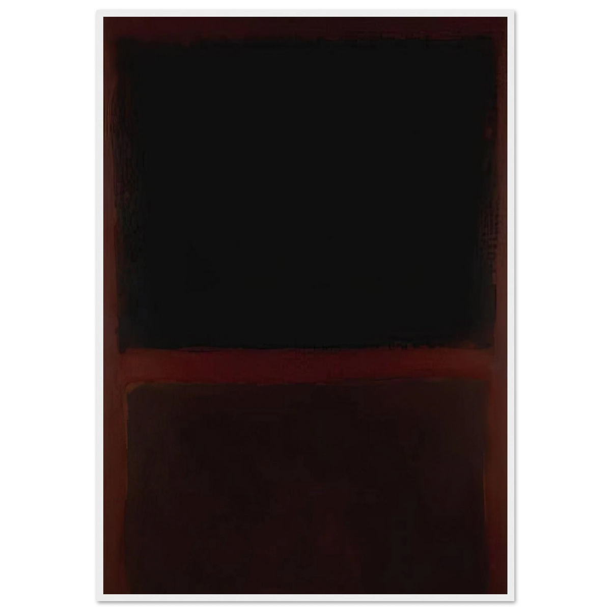 Black on Dark Sienna on Purple - 1960 Framed Poster | Mark Rothko Framed Prints Wall Art | Rothko Prints