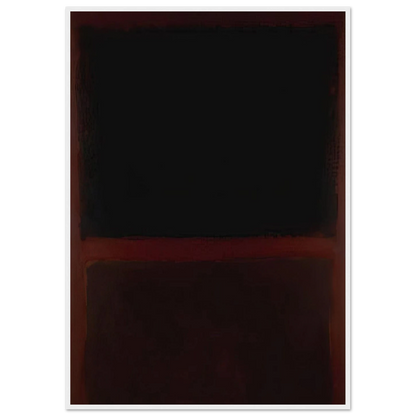 Black on Dark Sienna on Purple - 1960 Framed Poster | Mark Rothko Framed Prints Wall Art | Rothko Prints