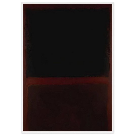 Black on Dark Sienna on Purple - 1960 Framed Poster | Mark Rothko Framed Prints Wall Art | Rothko Prints