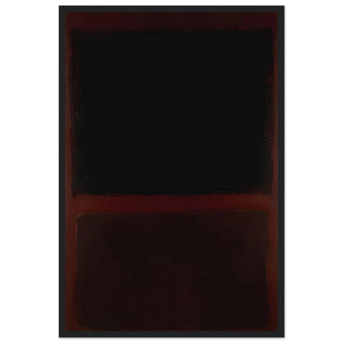 Black on Dark Sienna on Purple - 1960 Framed Poster | Mark Rothko Framed Prints Wall Art | Rothko Prints