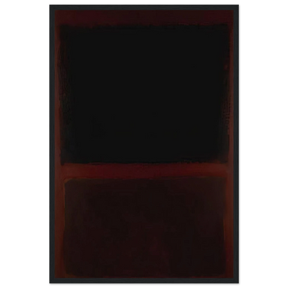 Black on Dark Sienna on Purple - 1960 Framed Poster | Mark Rothko Framed Prints Wall Art | Rothko Prints