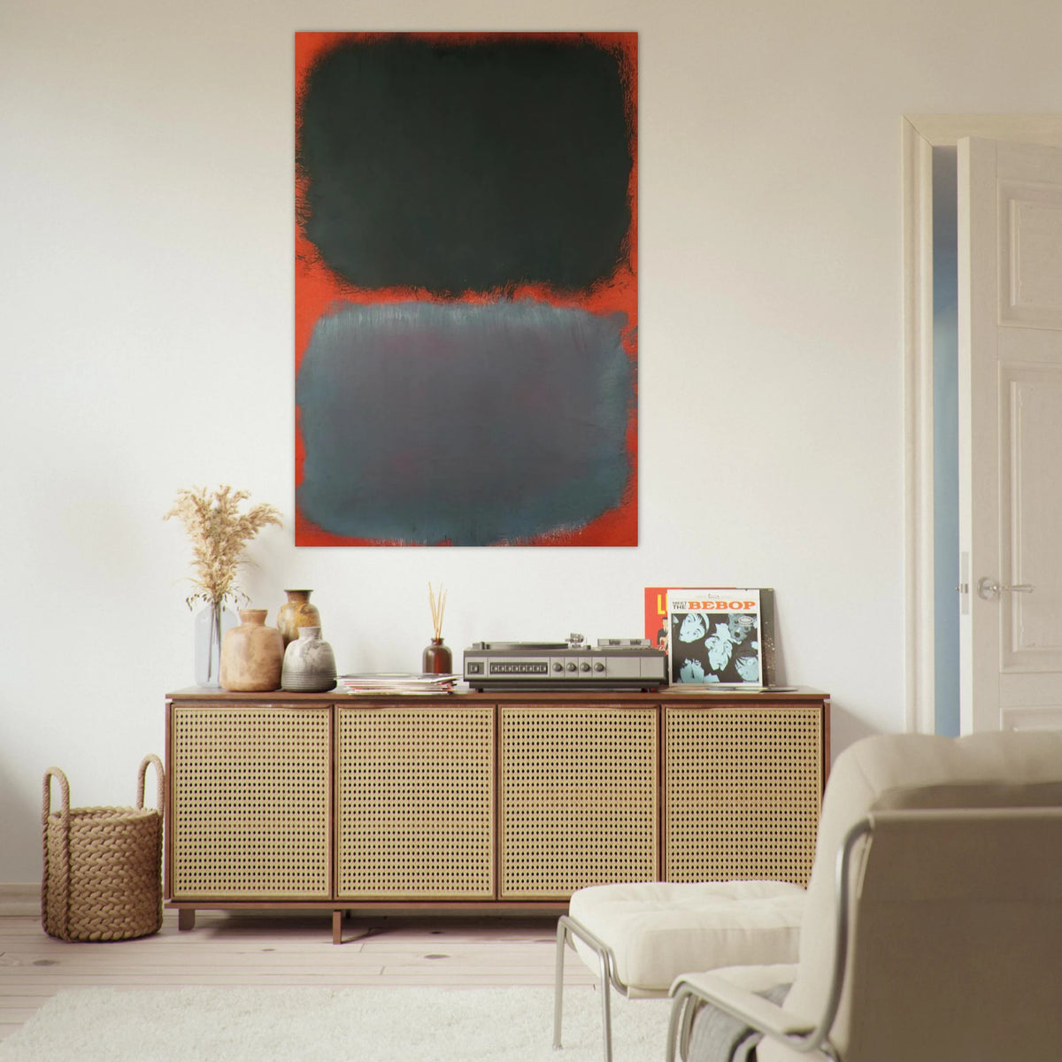 Untitled Gray, Gray on Red - 1968 Poster | Mark Rothko Poster | Rothko Prints