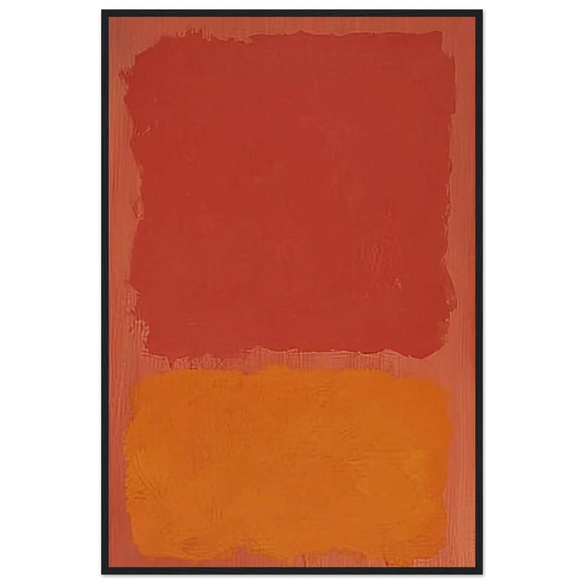 Untitled Red and Orange on Salmon - 1969 Framed Poster | Mark Rothko Framed Prints Wall Art | Rothko Prints