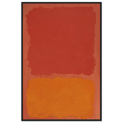 Untitled Red and Orange on Salmon - 1969 Framed Poster | Mark Rothko Framed Prints Wall Art | Rothko Prints