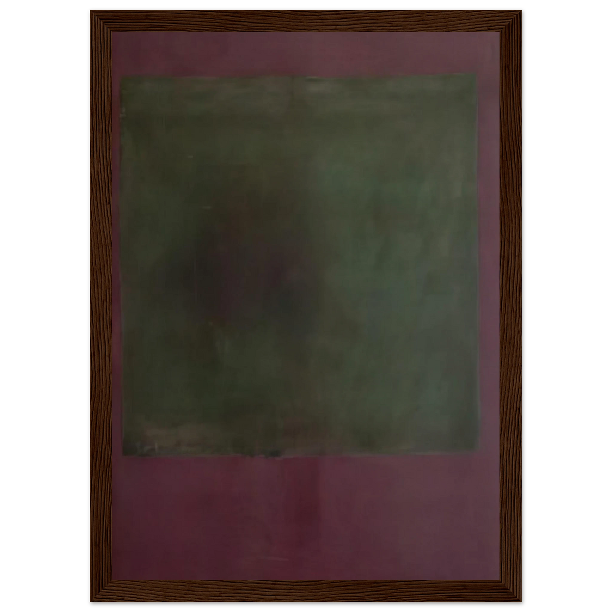 Untitled Green on Maroon - 1961 Framed Poster | Mark Rothko Framed Prints Wall Art | Rothko Prints