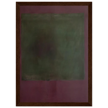 Untitled Green on Maroon - 1961 Framed Poster | Mark Rothko Framed Prints Wall Art | Rothko Prints