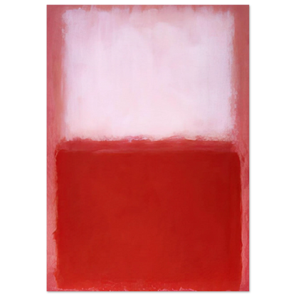 White Over Red - 1957 Poster | Mark Rothko Poster | Rothko Prints