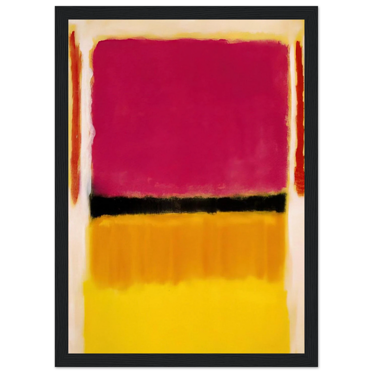 Violet, Black, Orange, Yellow on White and Red - 1949 Framed Poster | Mark Rothko Framed Prints Wall Art | Rothko Prints