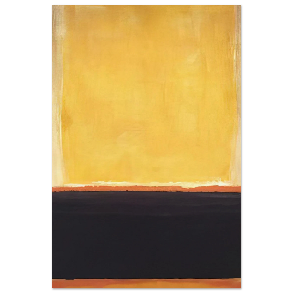 Yellow, Charcoal, Brown - 1953 Poster | Mark Rothko Poster | Rothko Prints