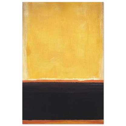 Yellow, Charcoal, Brown - 1953 Poster | Mark Rothko Poster | Rothko Prints