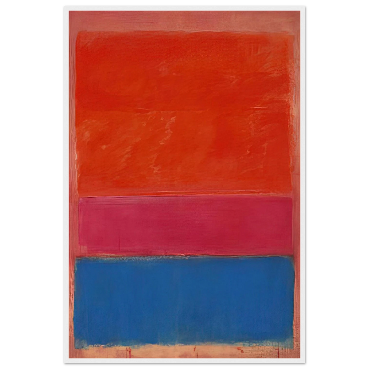 No. 1 Royal Red and Blue - 1954 Framed Poster | Mark Rothko Framed Prints Wall Art | Rothko Prints