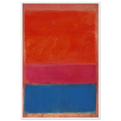 No. 1 Royal Red and Blue - 1954 Framed Poster | Mark Rothko Framed Prints Wall Art | Rothko Prints
