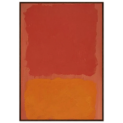 Untitled Red and Orange on Salmon - 1969 Framed Poster | Mark Rothko Framed Prints Wall Art | Rothko Prints