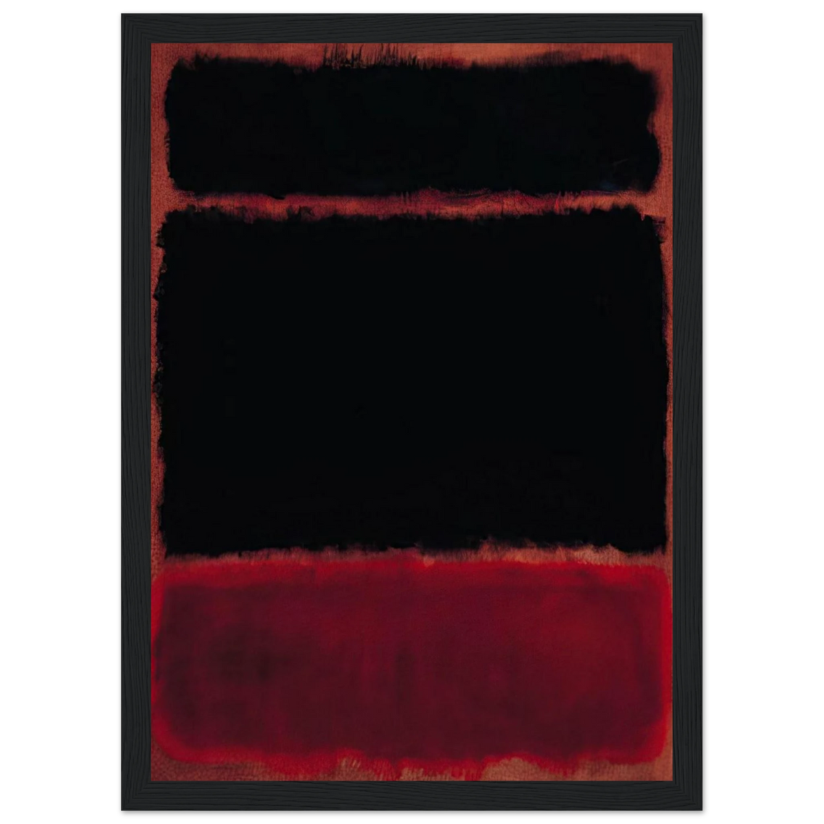 Black in Deep Red - 1957 Framed Poster | Mark Rothko Framed Prints Wall Art | Rothko Prints