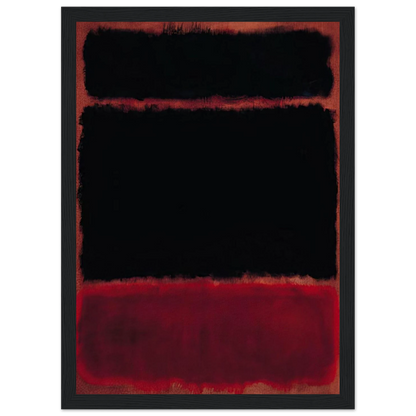 Black in Deep Red - 1957 Framed Poster | Mark Rothko Framed Prints Wall Art | Rothko Prints