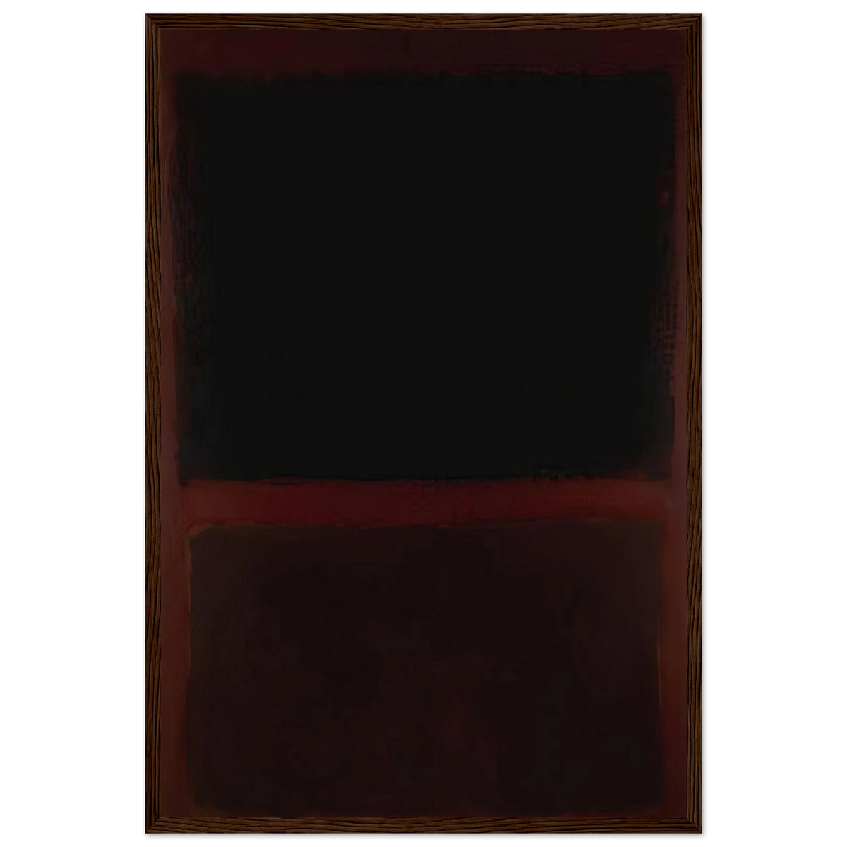 Black on Dark Sienna on Purple - 1960 Framed Poster | Mark Rothko Framed Prints Wall Art | Rothko Prints