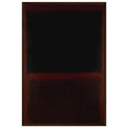 Black on Dark Sienna on Purple - 1960 Framed Poster | Mark Rothko Framed Prints Wall Art | Rothko Prints