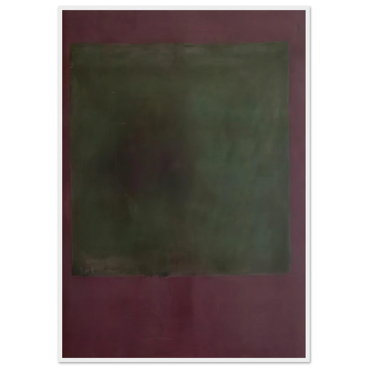 Untitled Green on Maroon - 1961 Framed Poster | Mark Rothko Framed Prints Wall Art | Rothko Prints