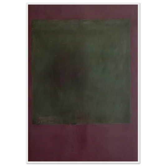 Untitled Green on Maroon - 1961 Framed Poster | Mark Rothko Framed Prints Wall Art | Rothko Prints