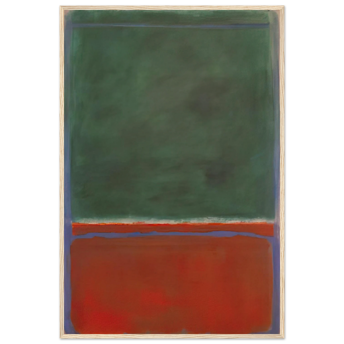 Green and Maroon - 1953 Framed Poster | Mark Rothko Framed Prints Wall Art | Rothko Prints