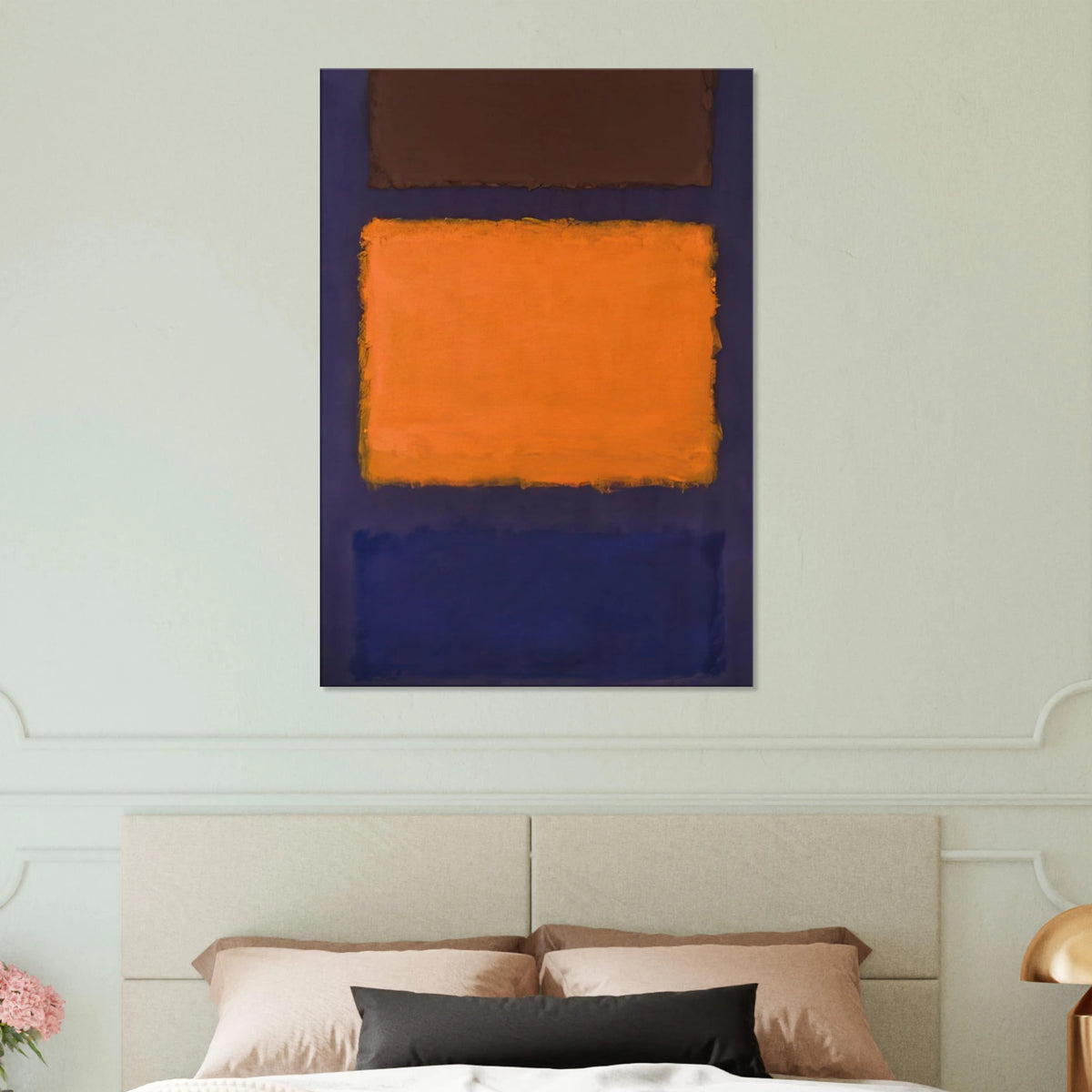 Brown, Orange, Blue on Maroon - c.1963  United States Canvas | Mark Rothko Canvas | Rothko Prints