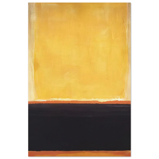 Yellow, Charcoal, Brown - 1953 Poster | Mark Rothko Poster | Rothko Prints