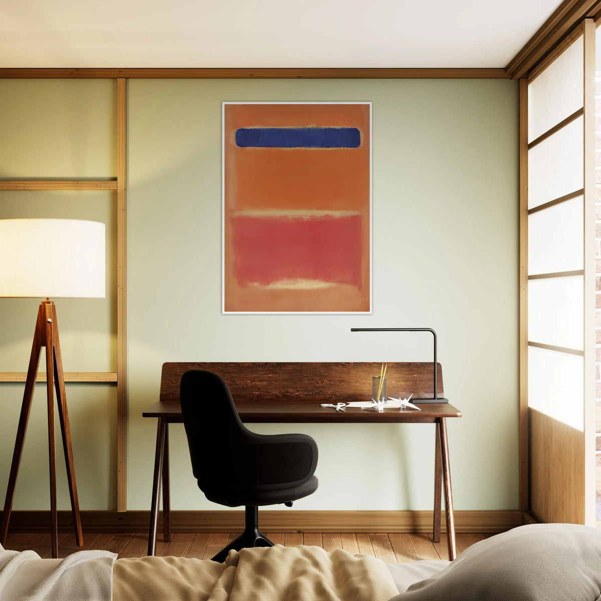 Blue Over Red - 1953 Framed Poster | Mark Rothko Framed Prints Wall Art | Rothko Prints