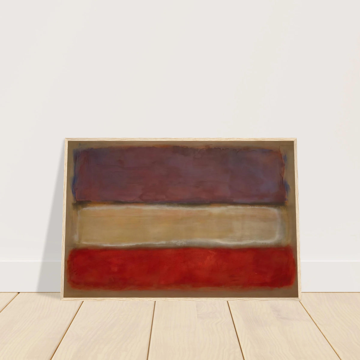Untitled Purple, White, and Red - 1953 Framed Poster | Mark Rothko Framed Prints Wall Art | Rothko Prints