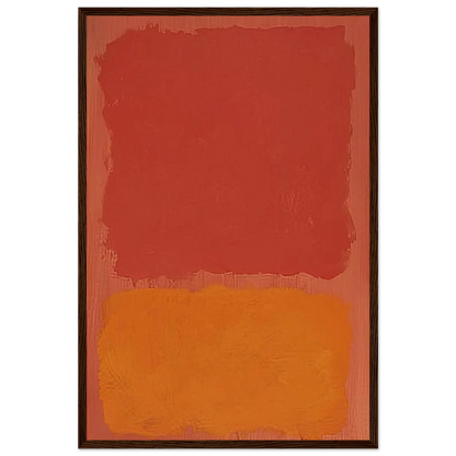 Untitled Red and Orange on Salmon - 1969 Framed Poster | Mark Rothko Framed Prints Wall Art | Rothko Prints