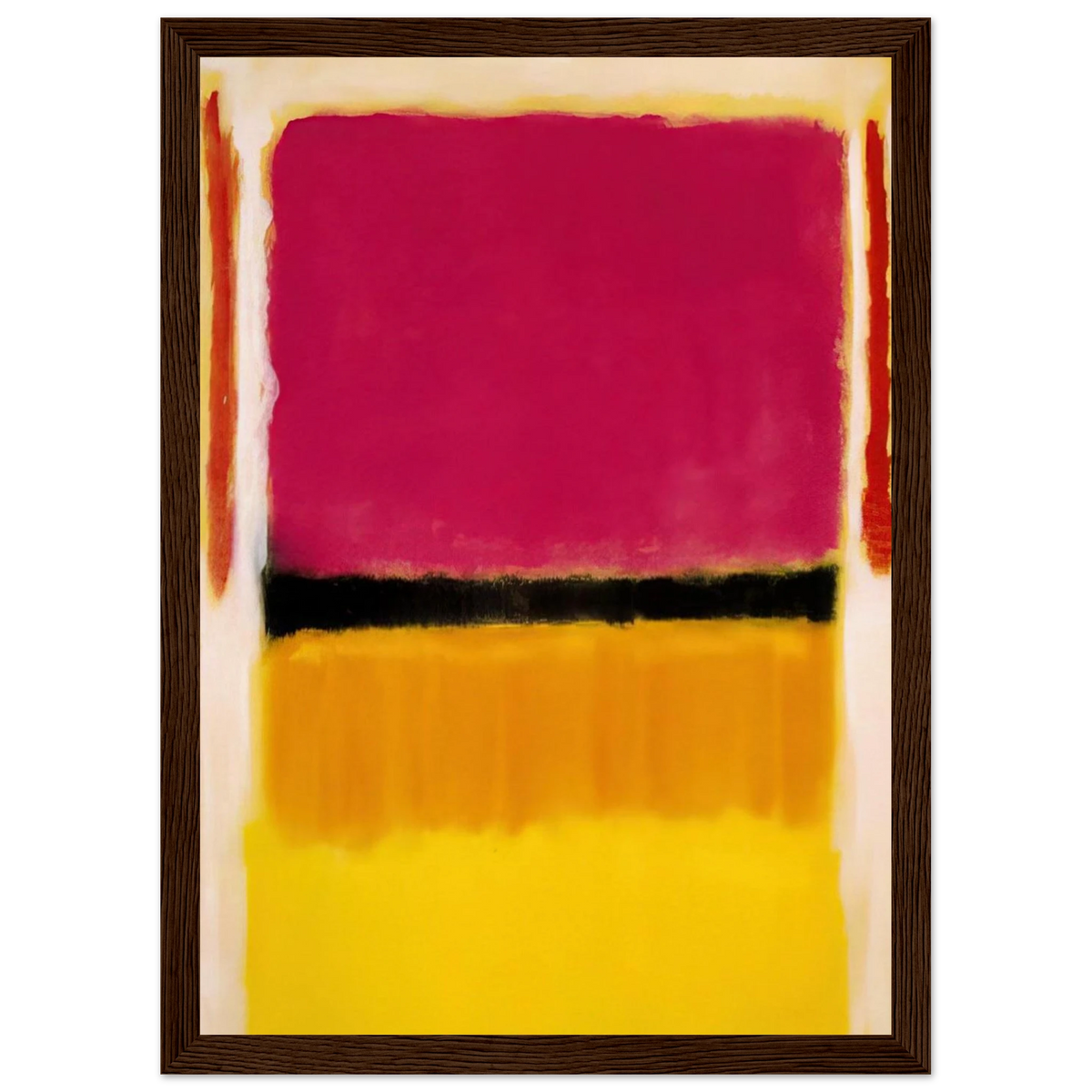 Violet, Black, Orange, Yellow on White and Red - 1949 Framed Poster | Mark Rothko Framed Prints Wall Art | Rothko Prints