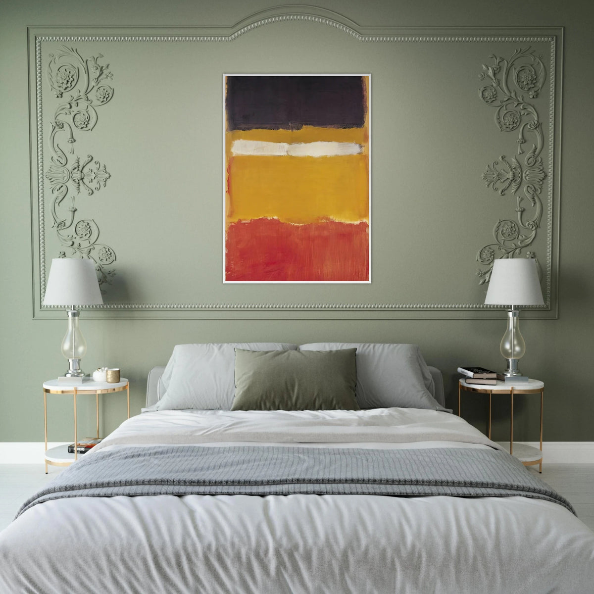 Number 24 Untitled - 1951 Framed Poster | Mark Rothko Framed Prints Wall Art | Rothko Prints