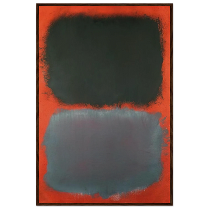Untitled Gray, Gray on Red - 1968 Framed Poster | Mark Rothko Framed Prints Wall Art | Rothko Prints