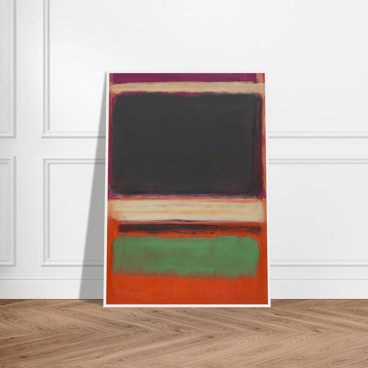No.3No.13 Magenta, Black, Green on Orange - 1949 Framed Poster | Mark Rothko Framed Prints Wall Art | Rothko Prints