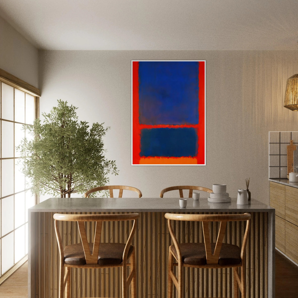 Blue, Orange, Red - 1961 Framed Poster | Mark Rothko Framed Prints Wall Art | Rothko Prints