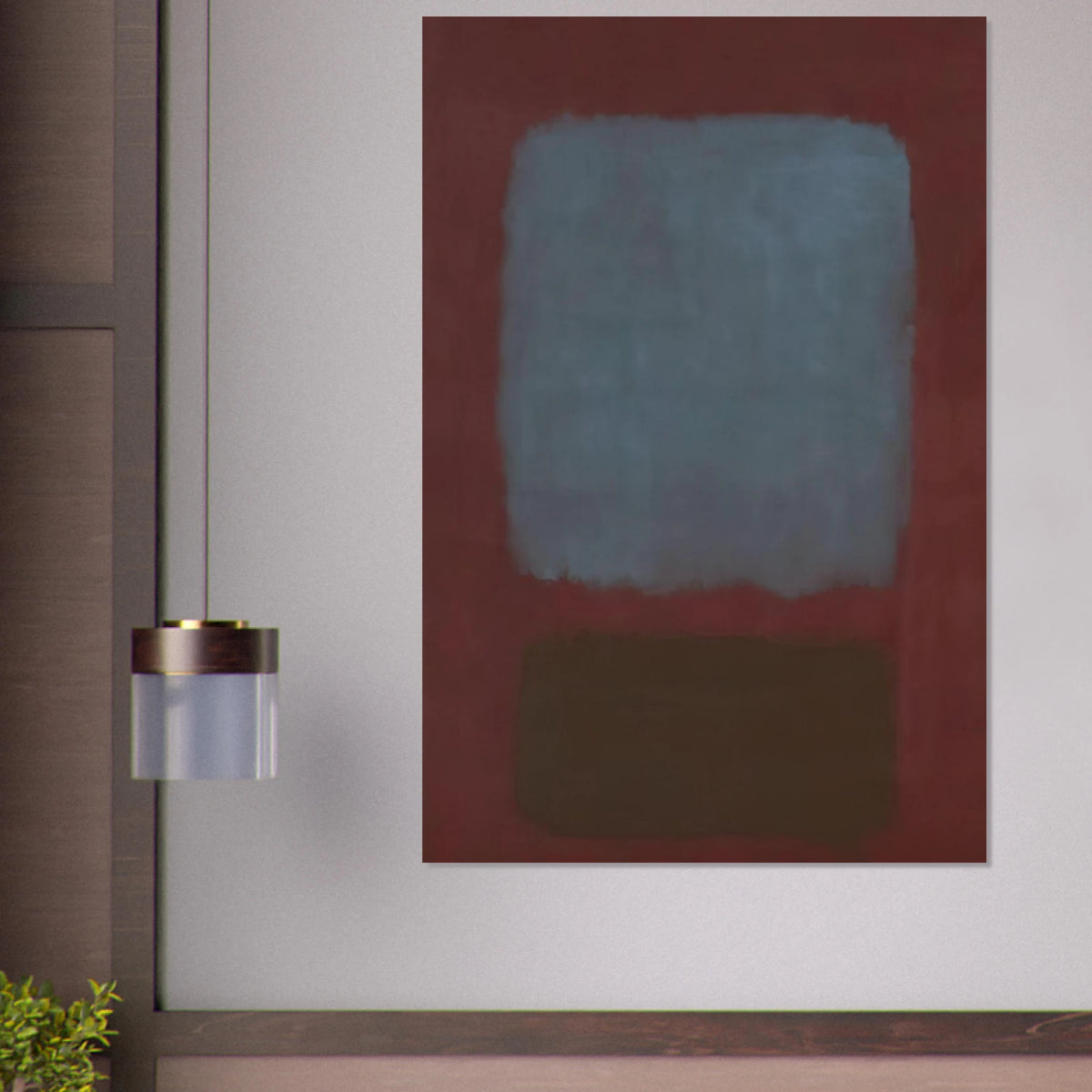 No. 37No. 19 Slate Blue and Brown on Plum - 1958 Poster | Mark Rothko Poster | Rothko Prints