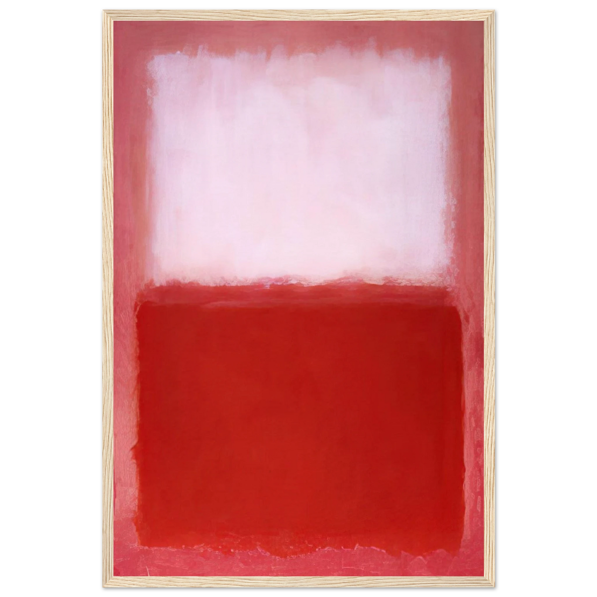 White Over Red - 1957 Framed Poster | Mark Rothko Framed Prints Wall Art | Rothko Prints