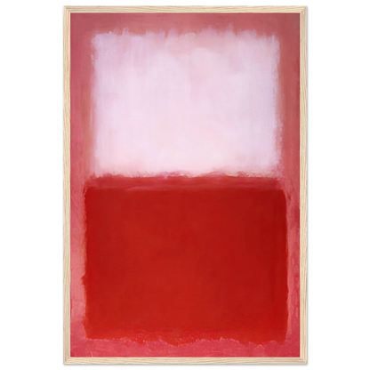 White Over Red - 1957 Framed Poster | Mark Rothko Framed Prints Wall Art | Rothko Prints