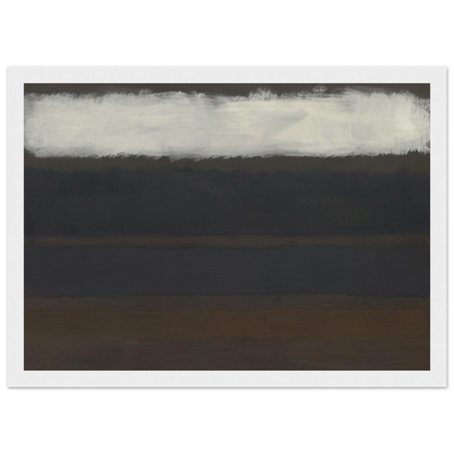 No. 14 Horizontals, White over Darks - 1961 Framed Poster | Mark Rothko Framed Prints Wall Art | Rothko Prints