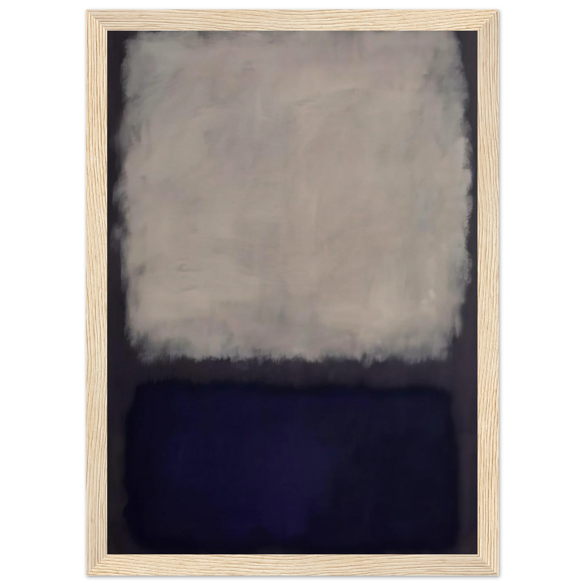 Blue and gray - 1962 Framed Poster | Mark Rothko Framed Prints Wall Art | Rothko Prints