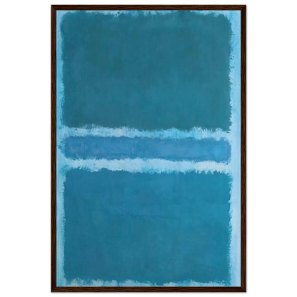 Untitled Blue Divided by Blue - 1966 Framed Poster | Mark Rothko Framed Prints Wall Art | Rothko Prints