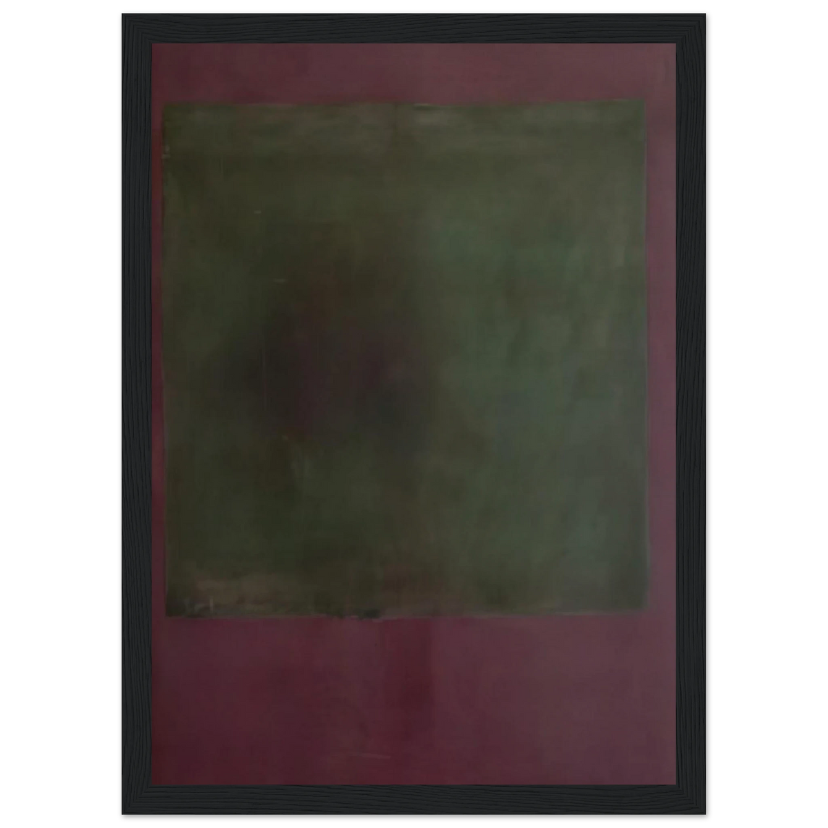 Untitled Green on Maroon - 1961 Framed Poster | Mark Rothko Framed Prints Wall Art | Rothko Prints
