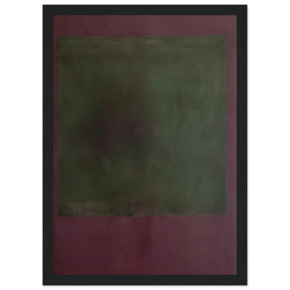 Untitled Green on Maroon - 1961 Framed Poster | Mark Rothko Framed Prints Wall Art | Rothko Prints