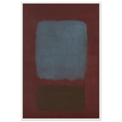 No. 37No. 19 Slate Blue and Brown on Plum - 1958 Framed Poster | Mark Rothko Framed Prints Wall Art | Rothko Prints