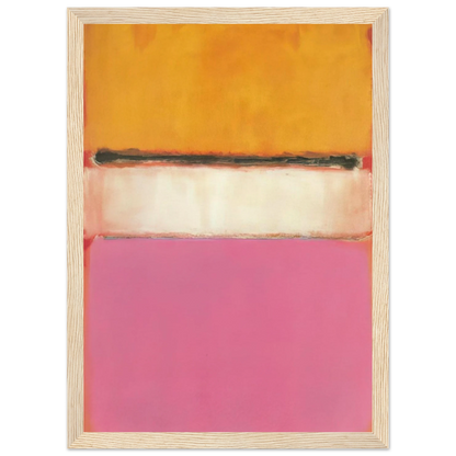 White Center Yellow, Pink and Lavender on Rose - 1950 Framed Poster | Mark Rothko Framed Prints Wall Art | Rothko Prints