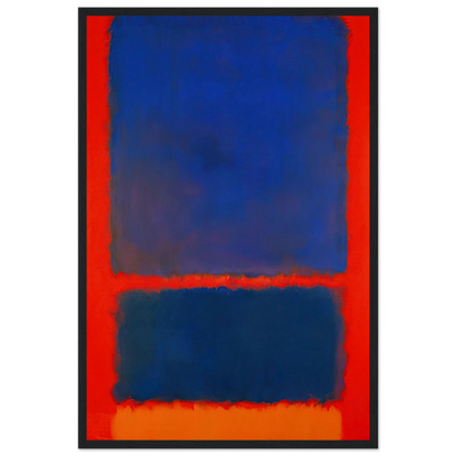 Blue, Orange, Red - 1961 Framed Poster | Mark Rothko Framed Prints Wall Art | Rothko Prints