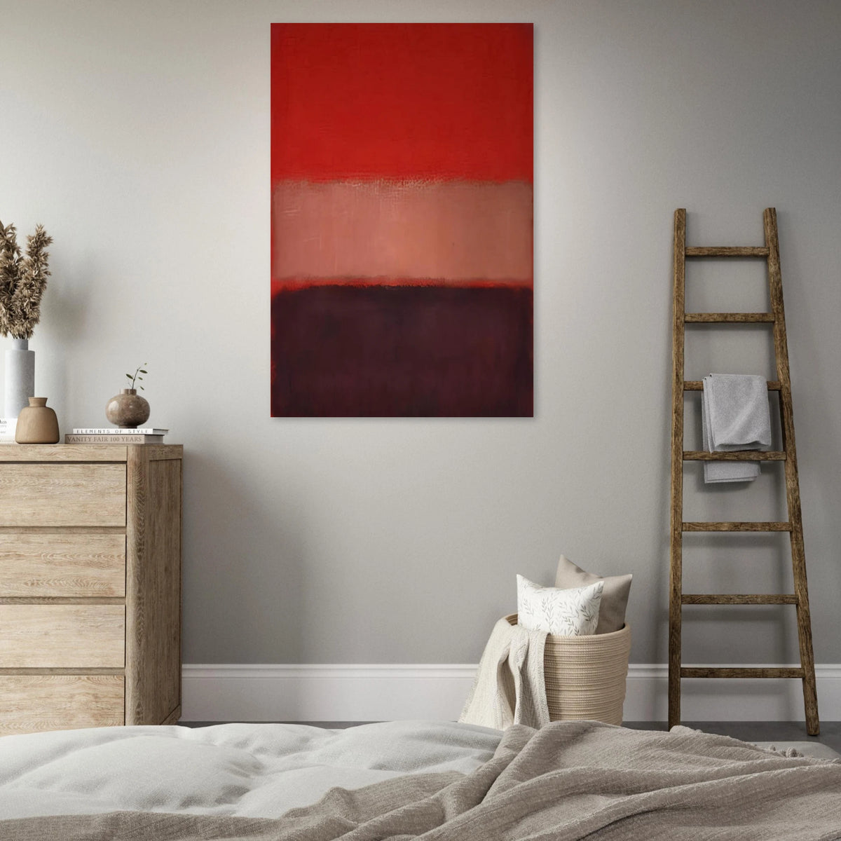 No. 46 Black, Ochre, Red Over Red - 1957 Poster | Mark Rothko Poster | Rothko Prints