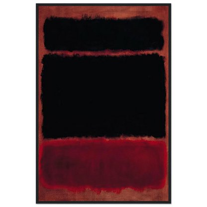 Black in Deep Red - 1957 Framed Poster | Mark Rothko Framed Prints Wall Art | Rothko Prints