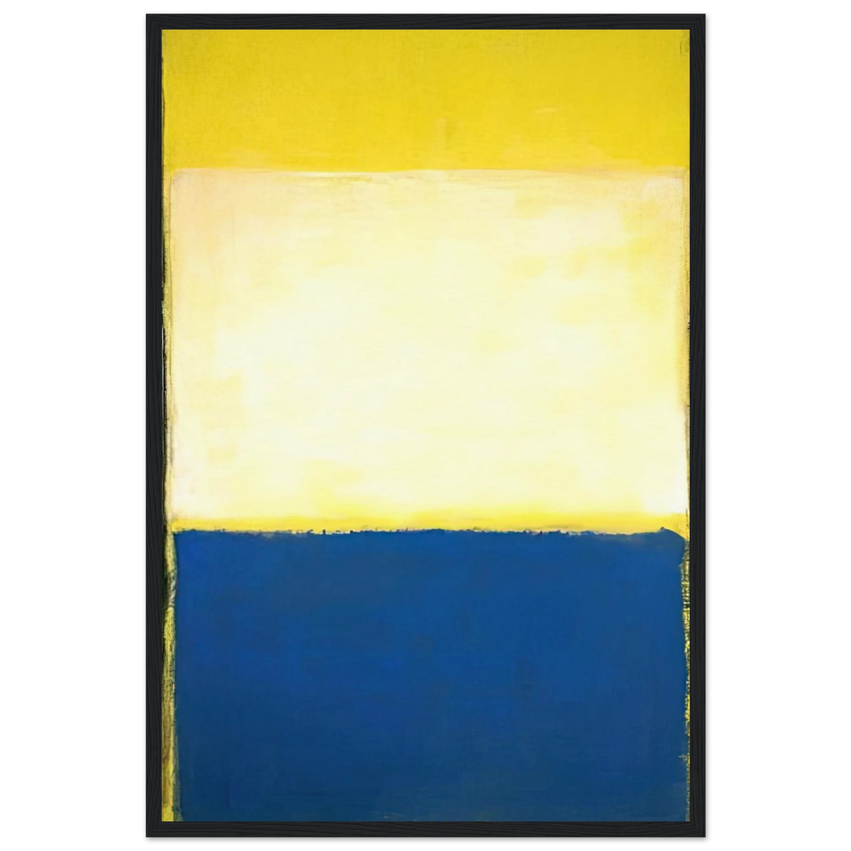 No. 6 Yellow, White, Blue Over Yellow on Gray - 1954 Framed Poster | Mark Rothko Framed Prints Wall Art | Rothko Prints