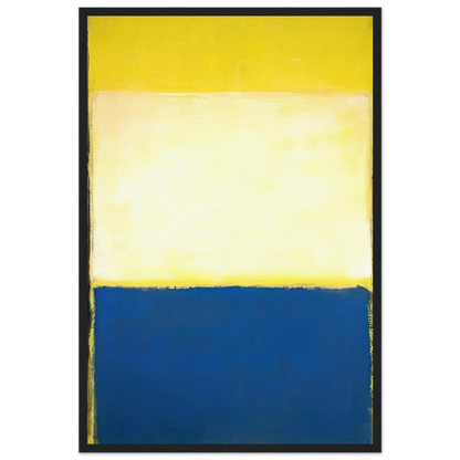 No. 6 Yellow, White, Blue Over Yellow on Gray - 1954 Framed Poster | Mark Rothko Framed Prints Wall Art | Rothko Prints